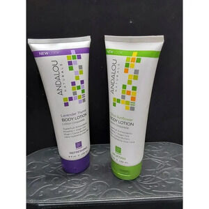 Lot of 2 Andalou Naturals Lavender Thyme & Citrus Sunflower Body Lotion  8.7 oz